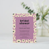 Papier Invitation de Fêtes des mariées florales blanches (Debout devant)