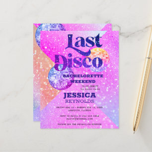 Papier Invitation de fin de semaine Disco Dernier Budget