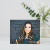 Papier Invitation de graduation de la photo de script (Debout devant)