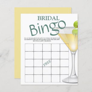 Papier Invitation de jeu nuptiale de bingo budget