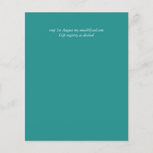 Papier INVITATION de la Croix-d'or commémorative (Dos)