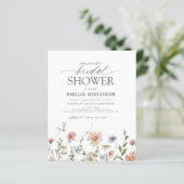 Papier Invitation de la douche nuptiale du code QR du Fle (Debout devant)