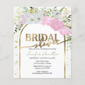 Papier Invitation de la douche nuptiale du printemps Fleu (Devant)