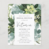 Papier Invitation de la douche nuptiale Eucalyptus (Devant)
