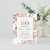 Papier Invitation de la fête de graduation rose budget (Debout devant)