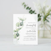 Papier Invitation de la fête de l'Anniversaire botanique  (Debout devant)