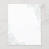 Papier Invitation de la fête de l'Anniversaire botanique  (Dos)