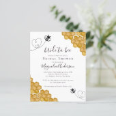 Papier Invitation de la mariée à la douche nuptiale (Debout devant)