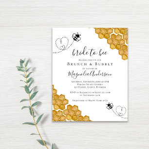 Papier Invitation de la mariée à la douche nuptiale