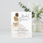 Papier Invitation de la mariée Mariage Gown Budget de la  (Debout devant)