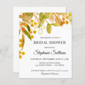 Papier Invitation de la nuptiale de rouille de l'aquarell (Devant / Derrière)