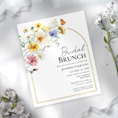 Papier Invitation de la nuptiale Fleur sauvage Brunch