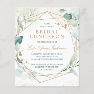 Papier Invitation de la nuptiale géométrique Eucalyptus
