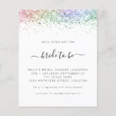 Papier Invitation de la nuptiale Parties scintillant arc- (Devant)