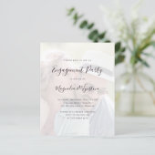 Papier Invitation de la partie de l'engagement photo budg (Debout devant)
