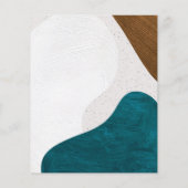 Papier Invitation de la partie de l'engagement Turquoise (Dos)