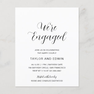 Papier Invitation de la partie d'engagement budgétaire si