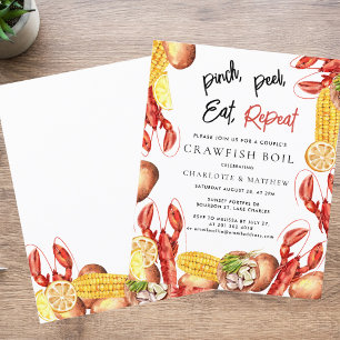Papier Invitation de la partie d'engagement de l'écreviss