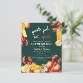 Papier Invitation de la partie d'engagement de l'été de l (Debout devant)