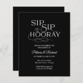 Papier Invitation de la partie d'engagement de l'heure Si (Devant / Derrière)