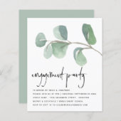 Papier Invitation de la partie d'engagement du script Euc (Devant / Derrière)