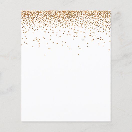 Papier Invitation de la partie Engagement Parties scintil (Dos)