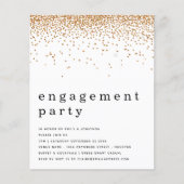 Papier Invitation de la partie Engagement Parties scintil (Devant)