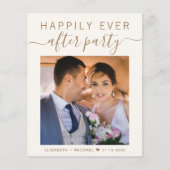 Papier Invitation de la réception de mariage avec photo C (Devant)