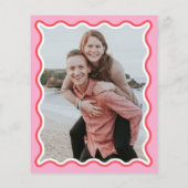 Papier Invitation de la répétition de la photo rose budge (Dos)