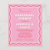 Papier Invitation de la répétition de la photo rose budge (Devant)