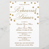Papier Invitation de la répétition de Parties scintillant (Devant)