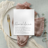 Papier Invitation de la répétition noir blanc du script b