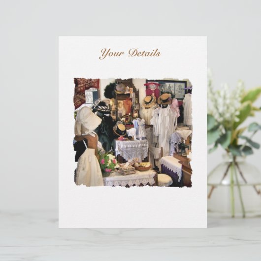 Papier Invitation DE L'ANGLETERRE VICTORIENNE (Debout devant)