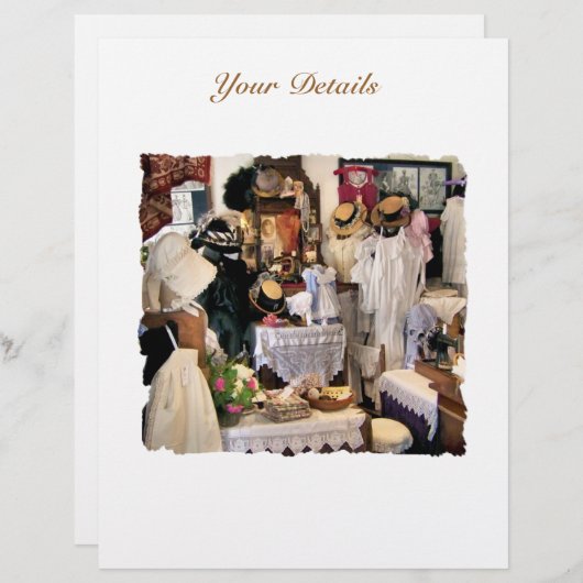 Papier Invitation DE L'ANGLETERRE VICTORIENNE (Devant / Derrière)