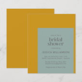 Papier Invitation de l'Fête des mariées de mesure géométr (Devant / Derrière)