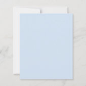 Papier Invitation de mariage 60 ans diamants bleus florau (Dos)