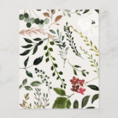 Papier Invitation de mariage à petit budget cerf rustique (Dos)