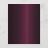 Papier Invitation de mariage aux fleurs roses de Bourgogn (Dos)