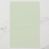 Papier Invitation de mariage avec plantes en pot à l'aqua (Dos)