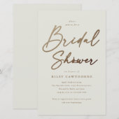 Papier Invitation de mariage bohème pas chère avec écritu (Devant / Derrière)