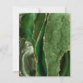 Papier Invitation de mariage Budget Agate Vert Chasseur O (Dos)