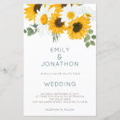 Papier Invitation de mariage budget bohème rustique tourn (Devant)