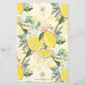 Papier Invitation de mariage Budget Citron Citron Vert (Dos)
