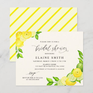 Papier Invitation de mariage Budget Citron Citron Vert Ci