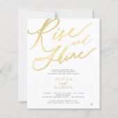 Papier Invitation de mariage Budget Lever du soleil (Devant)