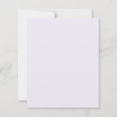 Papier Invitation de mariage budget moderne PurpleStripes (Dos)