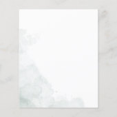 Papier Invitation de mariage champêtre avec feuillage d'e (Dos)
