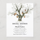 Papier Invitation de mariage champêtre Budget Chêne Rusti (Devant)