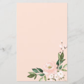 Papier Invitation de mariage décontractée avec budget flo (Dos)