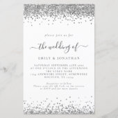 Papier Invitation de mariage du code QR de la Parties sci (Devant)